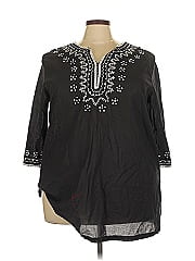 Woman Within 3/4 Sleeve Blouse