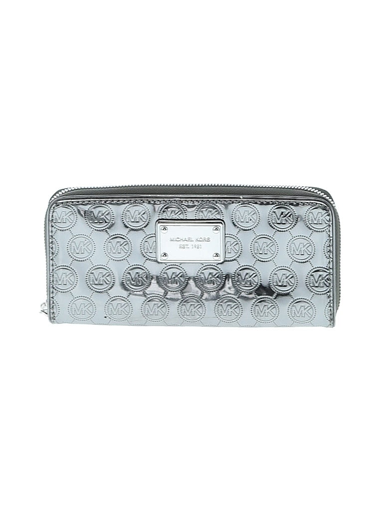 Michael Kors Silver Leather Wallet One size - photo 1