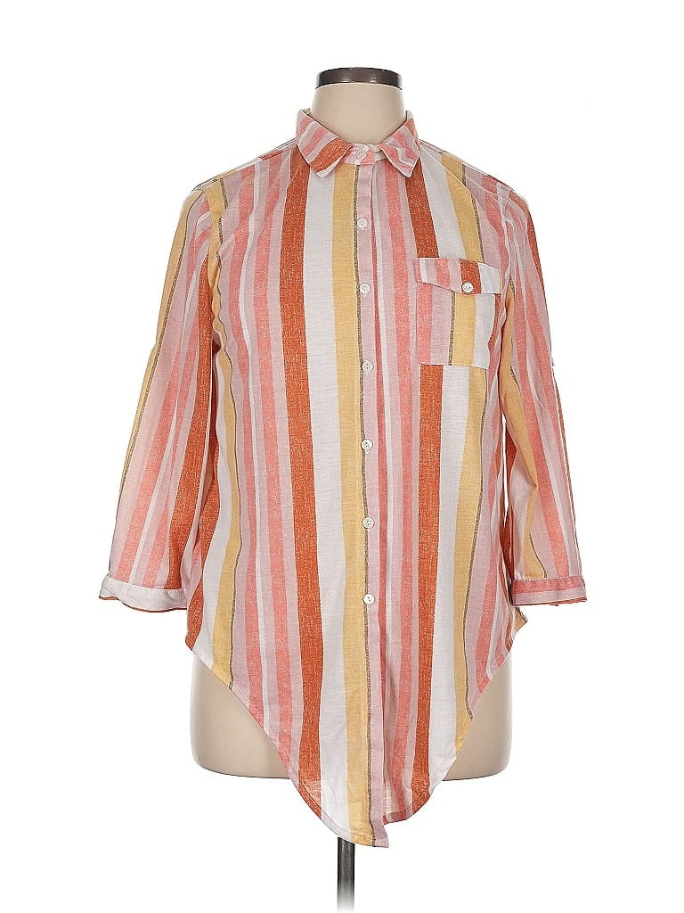 Pre-owned Love Potion 3/4 Sleeve Blouse In Orange