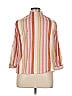 Love Potion 100% Polyester Stripes Orange 3/4 Sleeve Blouse Size XL - photo 2