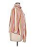 Love Potion 100% Polyester Stripes Orange 3/4 Sleeve Blouse Size XL - photo 4