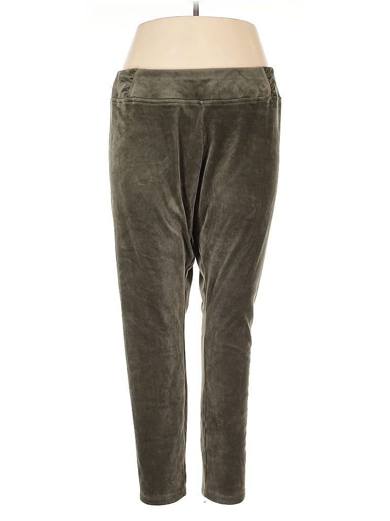 Belle By Kim Gravel Green Casual Pants Size XL - photo 1