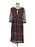 M Missoni Graphic Burgundy Black Cocktail Dress Size 8 - photo 1