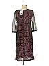 M Missoni Graphic Burgundy Black Cocktail Dress Size 8 - photo 2