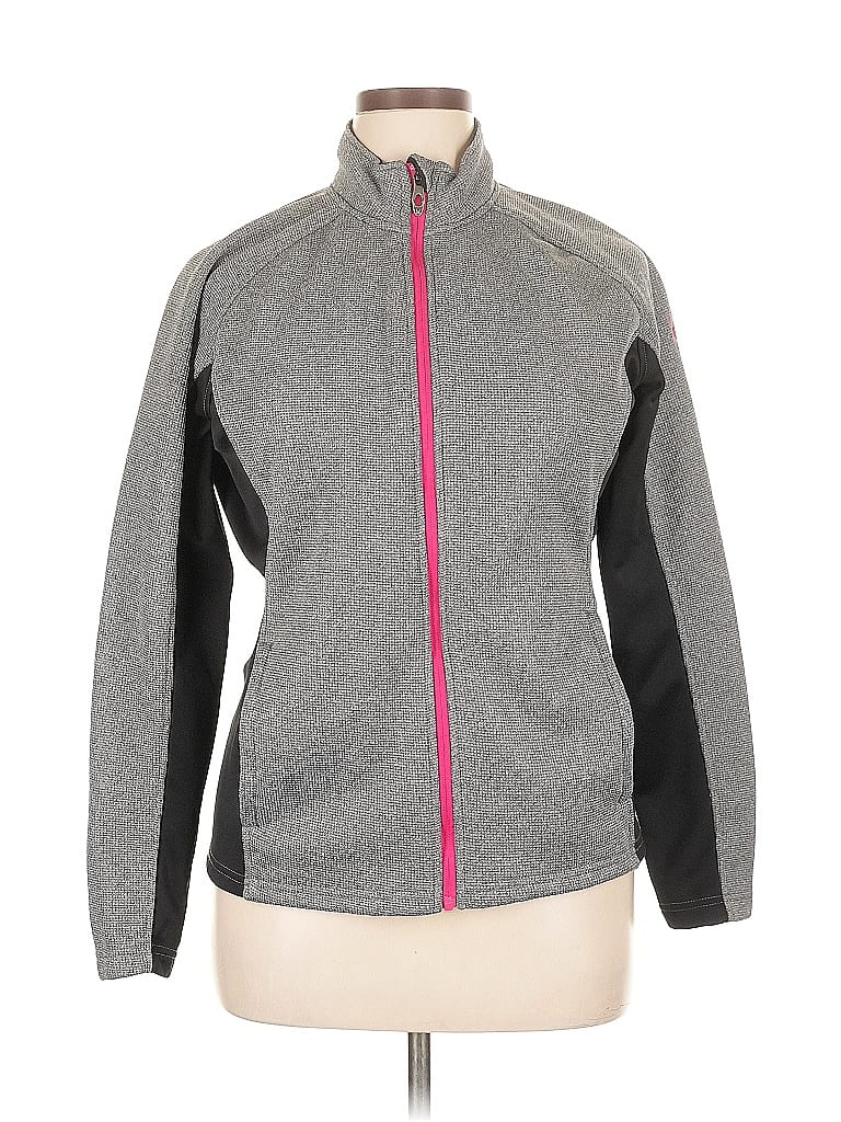 Spyder 100% Polyester Gray Track Jacket Size XL - photo 1