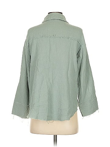 New In 3/4 Sleeve Button-Down Shirt (view 2)