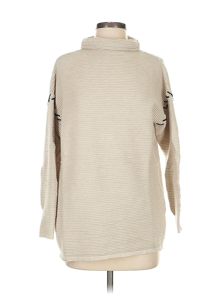 Pre-owned T Tahari Turtleneck Sweater In Brown