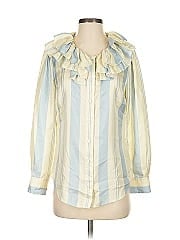 J.Crew Collection Long Sleeve Silk Top