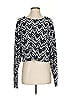 Monif C. Chevron-herringbone Silver White Long Sleeve Top Size 3X (3) - photo 1