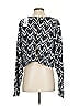 Monif C. Chevron-herringbone Silver White Long Sleeve Top Size 3X (3) - photo 2