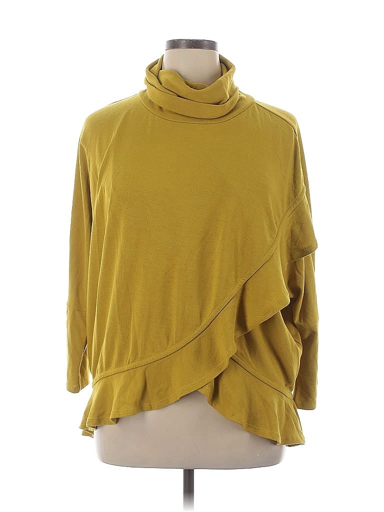 Pre-owned Chelsea & Theodore Cardigan Sweater In Yellow