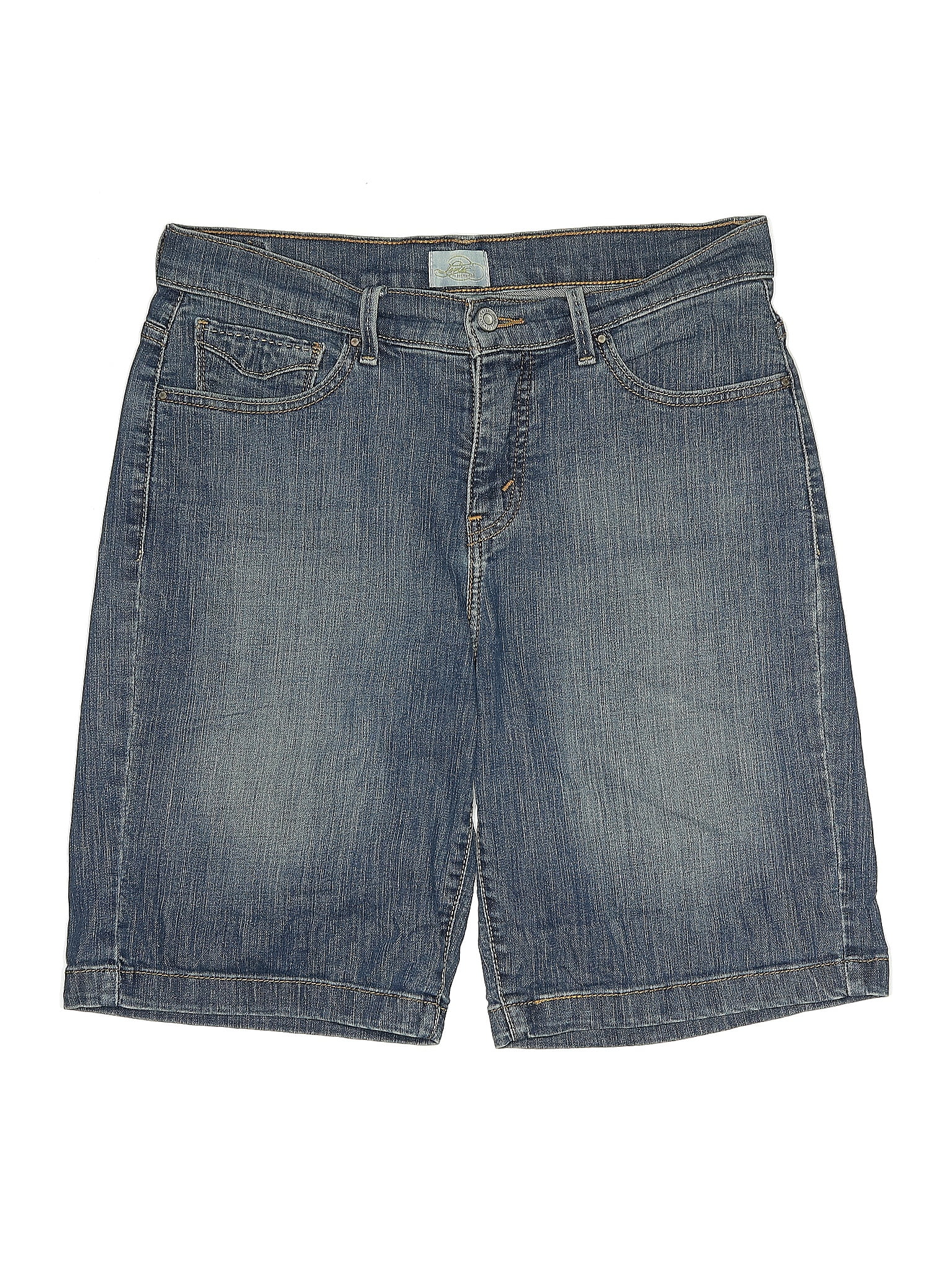 Levi&apos;s Blue Blue Denim Shorts Above the Knee Length Size 10