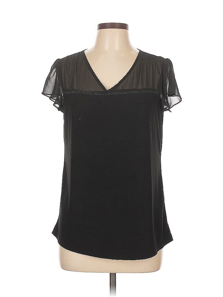 Perseption Women Plus Size 3x Hi Lo Black Copper Chevron Tunic Top Blouse Shirt