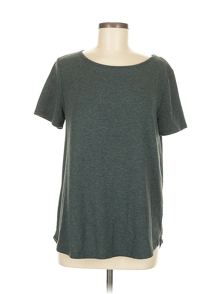 Pink Clover Gray Green Short Sleeve T-Shirt Size M - photo 1