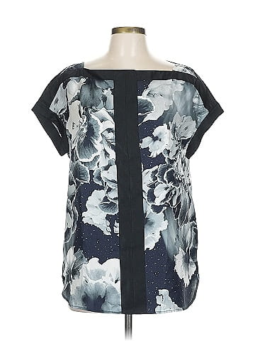 Marchesa Voyage Short Sleeve Silk Top (view 1)