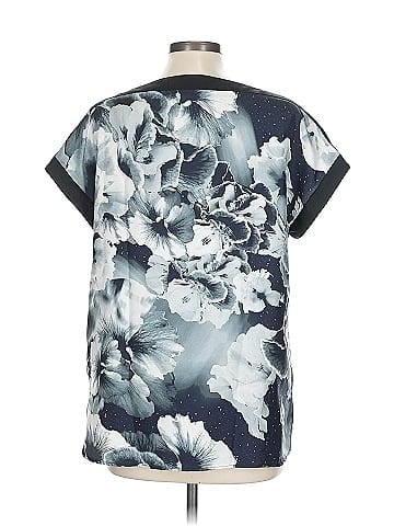 Marchesa Voyage Short Sleeve Silk Top (view 2)