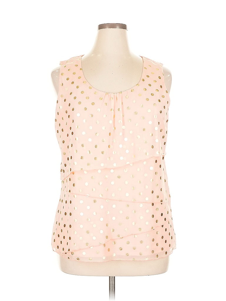 Pre-owned Jaclyn Smith Sleeveless Blouse In Pink