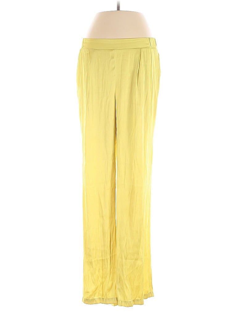 Happily Grey Casual Pants In Yellow