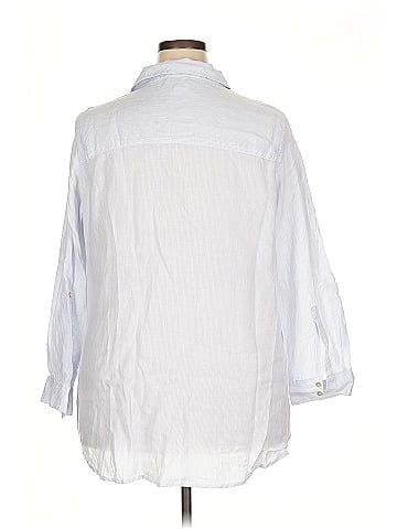 Sigrid Olsen 3/4 Sleeve Button-Down Shirt (view 2)