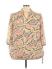 Jm Collection 3/4 Sleeve Blouse