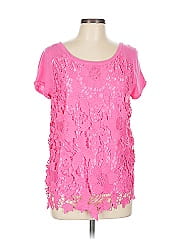 August Silk Short Sleeve Blouse