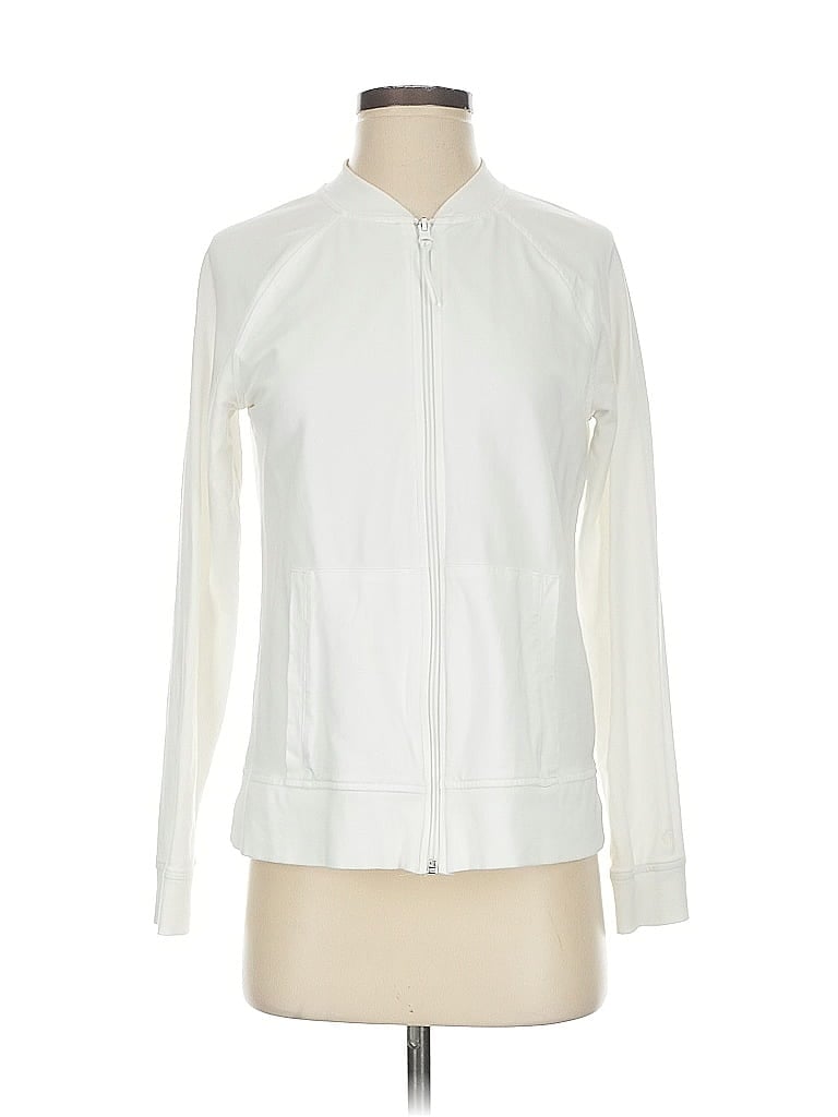 T by Talbots White Track Jacket Size S - photo 1