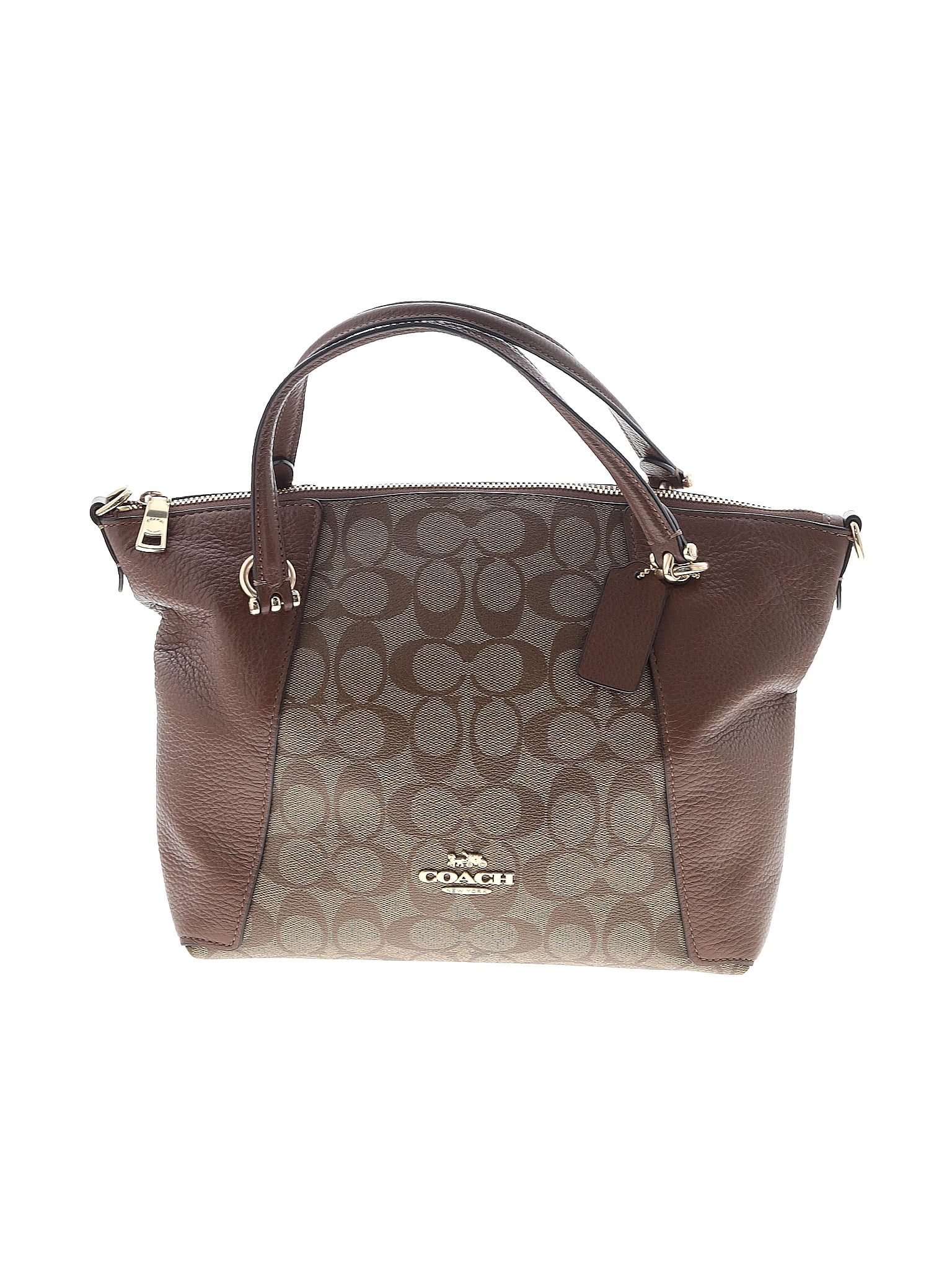 Coach Brown Tan Satchel One size