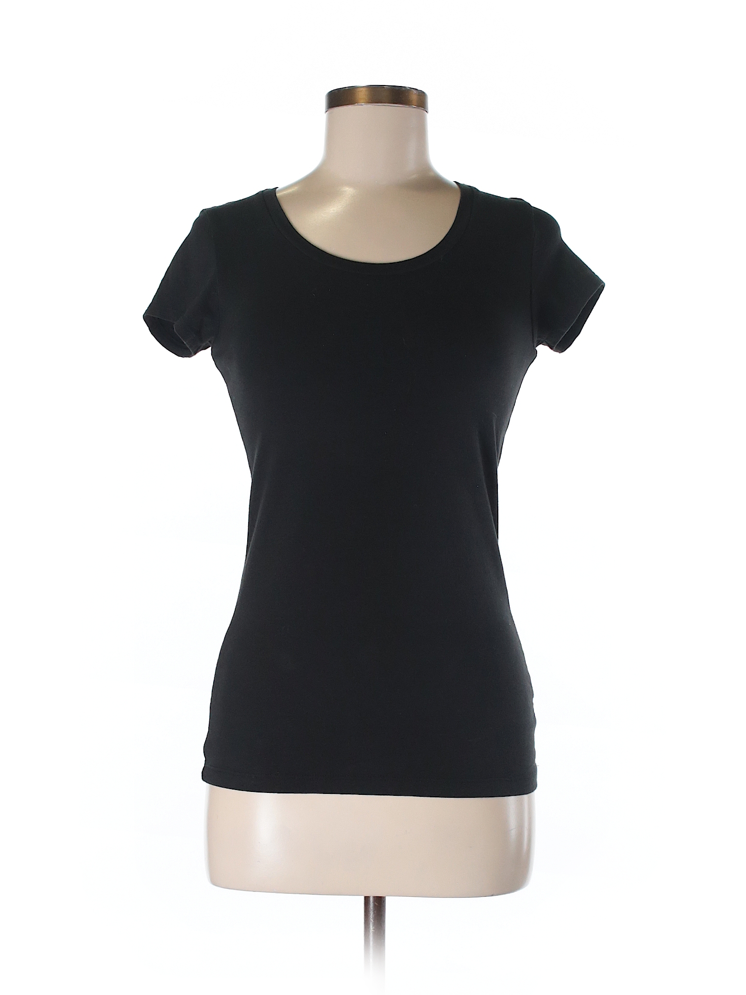 Cynthia Rowley TJX Solid Black Short Sleeve T-Shirt Size M - 62% off ...