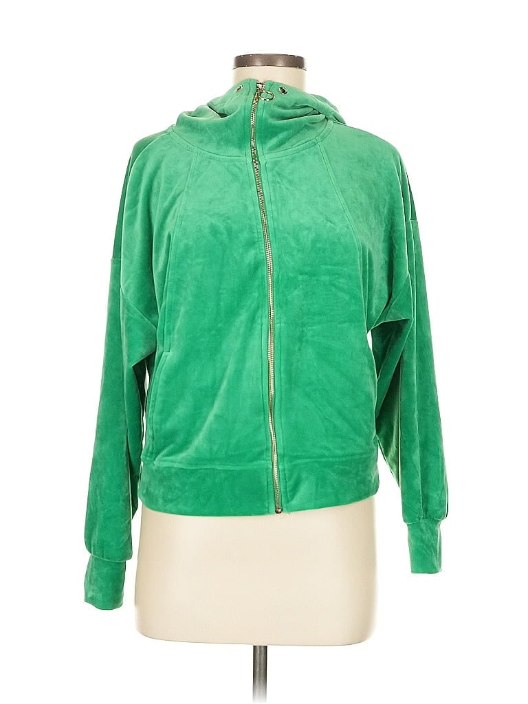Pre-owned Truth By Republic Zip Up Hoodie In Green