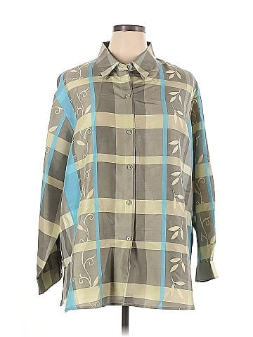 Jessica Holbrook Long Sleeve Silk Top (view 1)