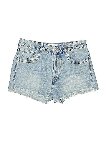 Zara TRF Denim Shorts (view 1)