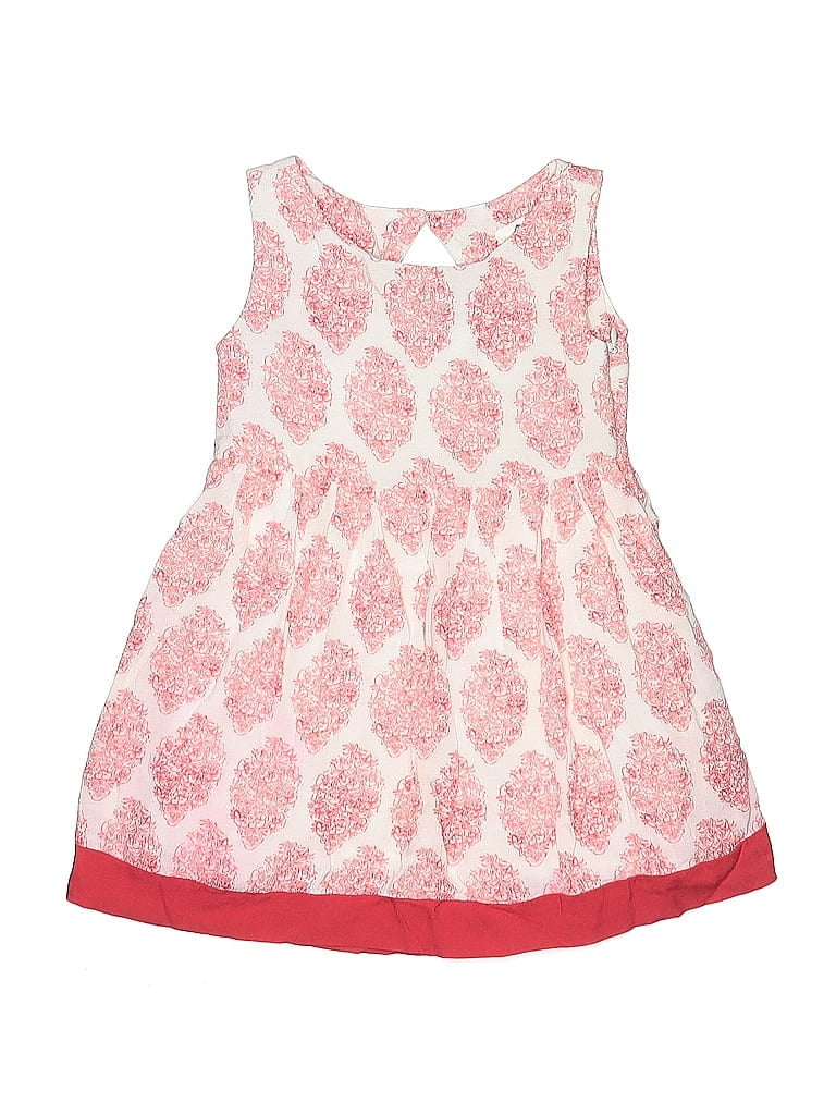 Zara Kids 100% Cotton Hearts Pink Dress Size 2 - photo 1
