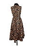 Gracia 100% Polyester Animal Print Brown Cocktail Dress Size M - photo 2