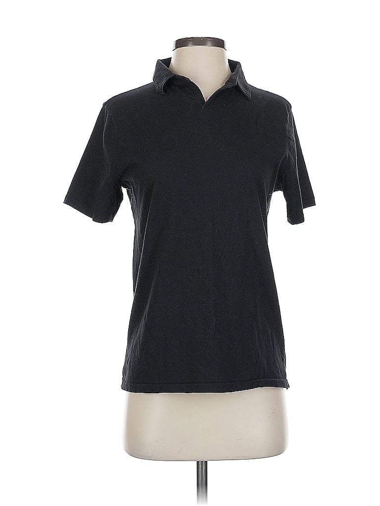 Naadam Black Short Sleeve Polo Size S - photo 1