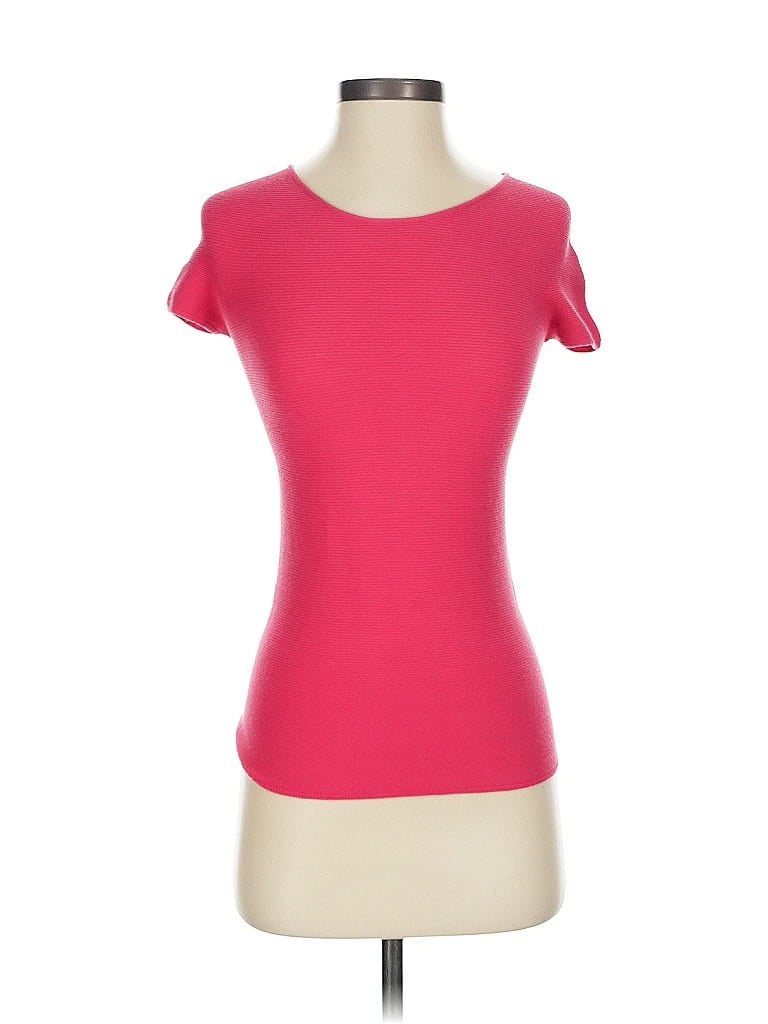 Giorgio Armani Solid Pink Short Sleeve Top Size EU (IT) 40 / US 4 - photo 1