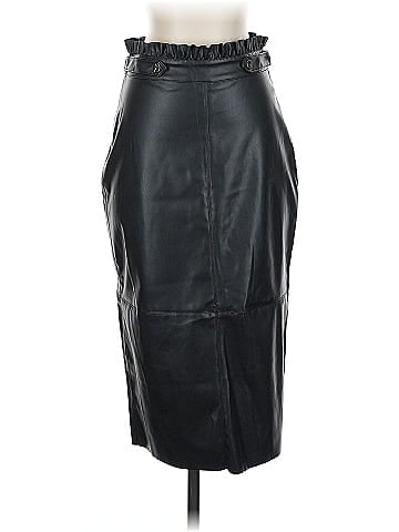 Zara Faux Leather Skirt (view 1)