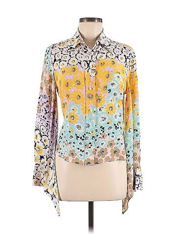 M Missoni Long Sleeve Silk Top (view 1)