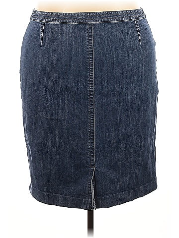 Jones New York Signature Denim Skirt (view 2)