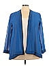 Roaman's 100% Polyester Blue Kimono Size 24 - photo 1
