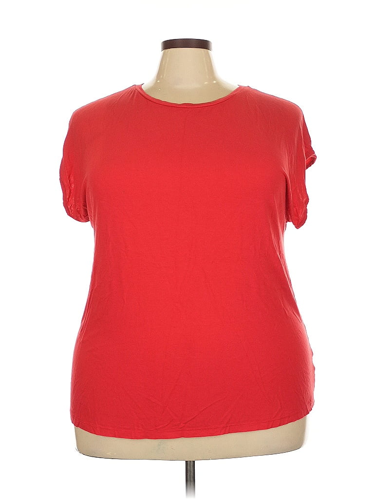 Pre-owned Ava & Viv Short Sleeve T-shirt In Red