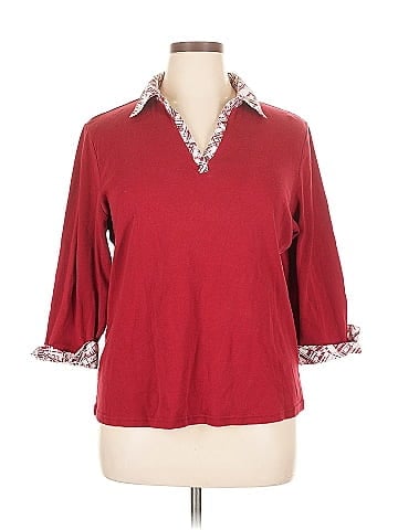 Karen Scott Sport 3/4 Sleeve Blouse (view 1)