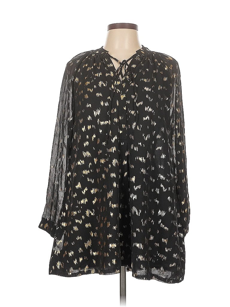 Pre-owned Buddy Love Long Sleeve Blouse In Black
