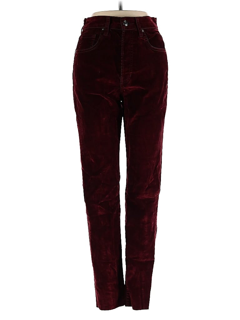 Pre-owned We The Free Casual Pants In Burgundy