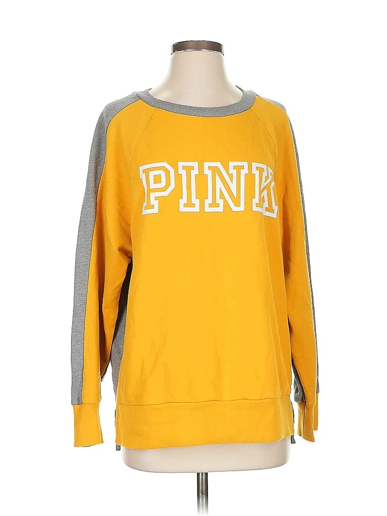 Victoria's Secret Pink Yellow Pullover Sweater Size S - photo 1