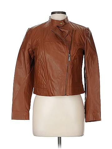 MICHAEL Michael Kors Leather Jacket (view 1)