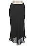 Kasper Solid Black Brown Formal Skirt Size 14 - photo 1