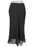 Kasper Solid Black Brown Formal Skirt Size 14 - photo 2