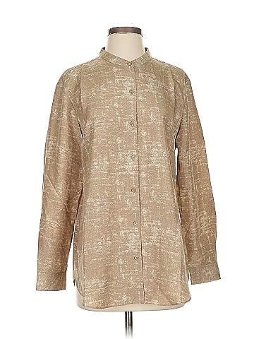 Eileen Fisher Long Sleeve Silk Top (view 1)