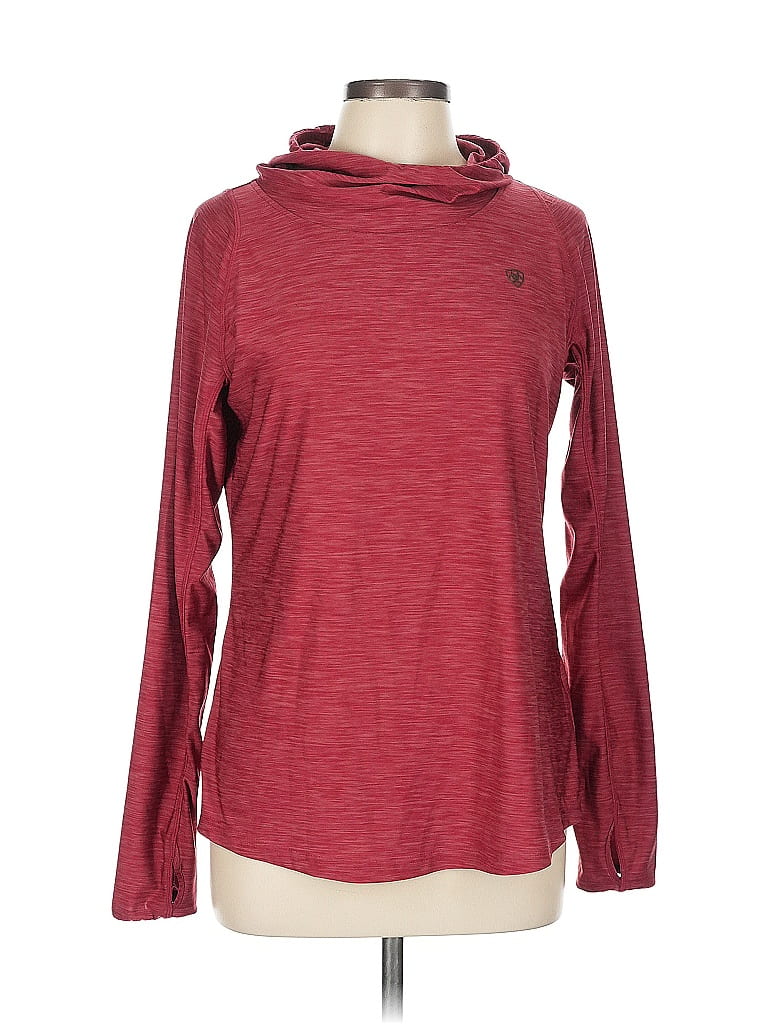 Ariat 100% Polyester Red Burgundy Long Sleeve T-Shirt Size L - photo 1