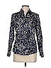 Christine 100% Cotton Animal Print Blue Long Sleeve Blouse Size 6 - photo 1